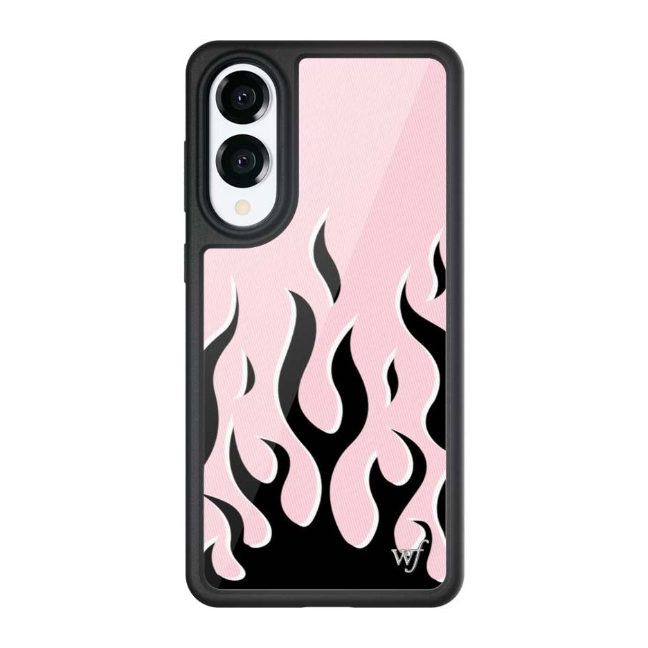Flames | Pink & Black Samsung Galaxy Case