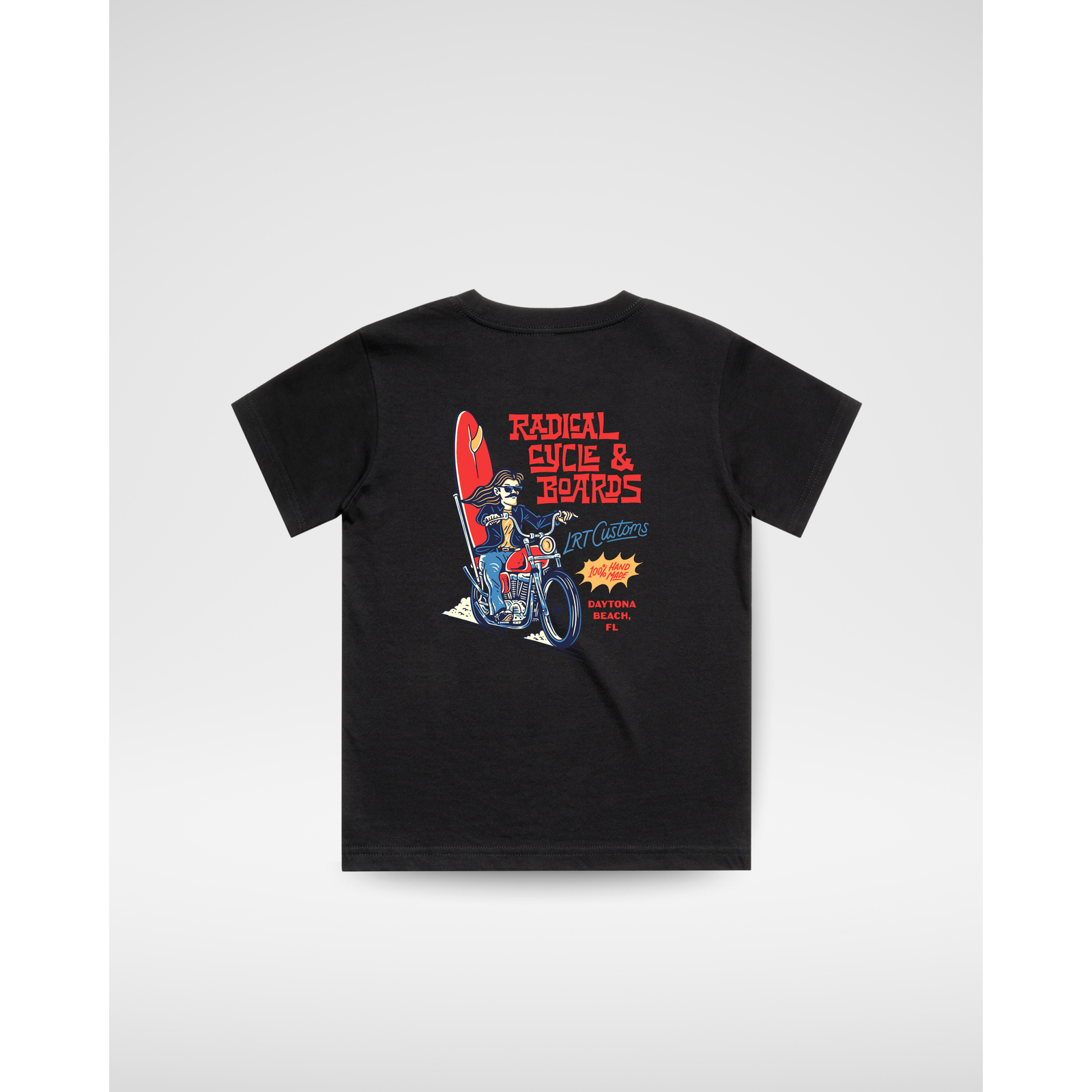 RADICAL CYCLE AND BOARDS TEE - BLACK