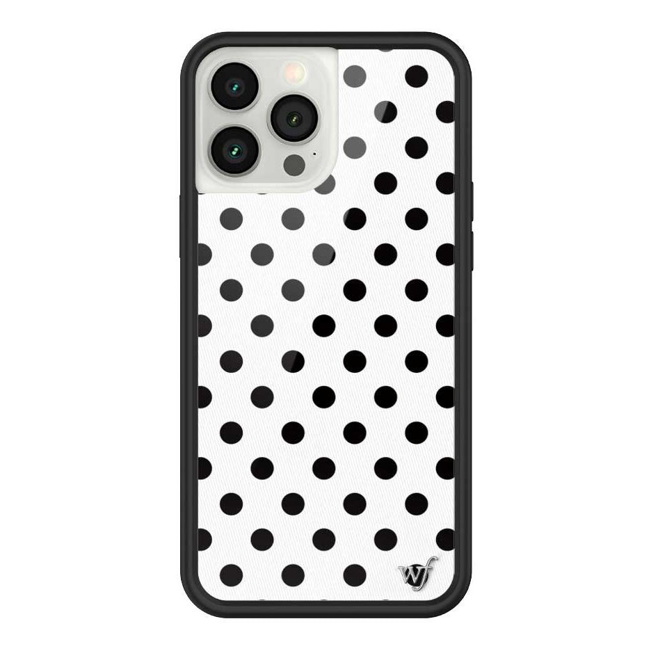 Polka Dot | White and Black iPhone Case