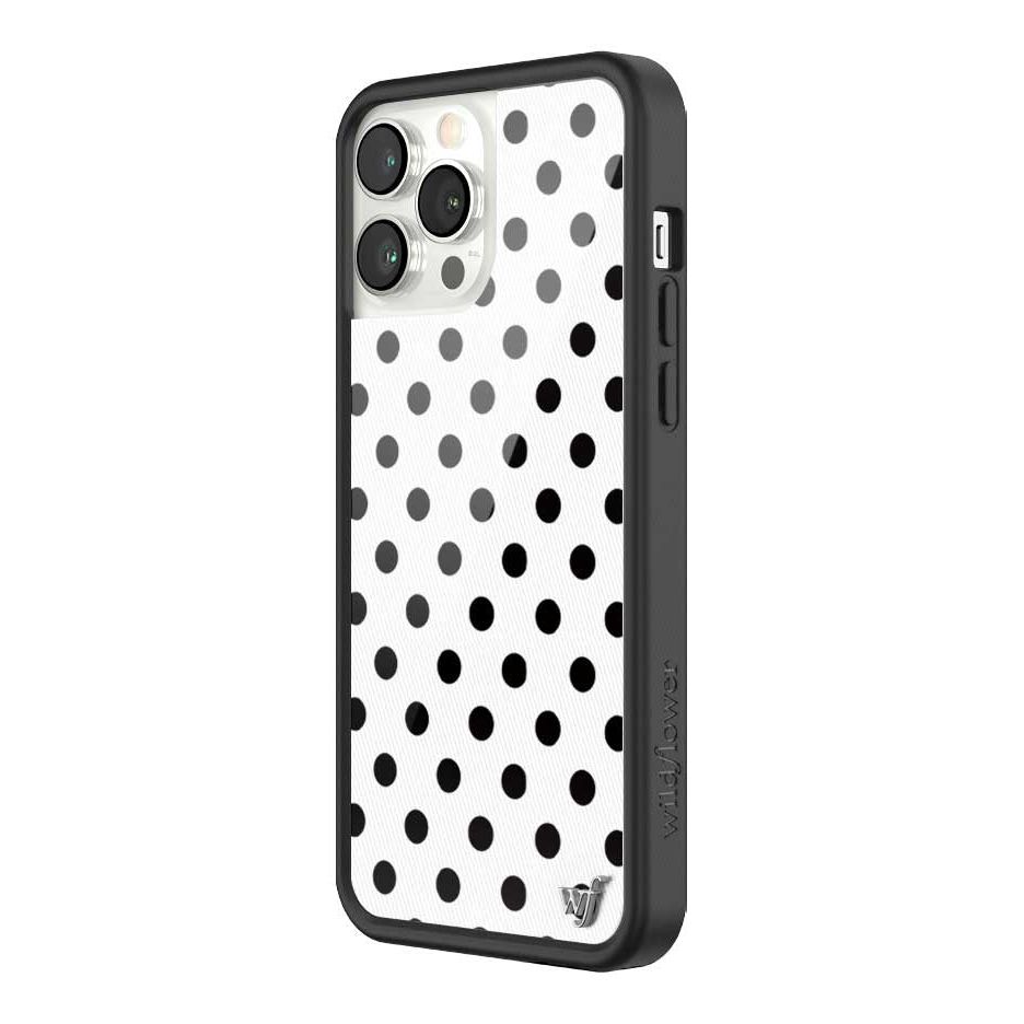 Polka Dot | White and Black iPhone Case
