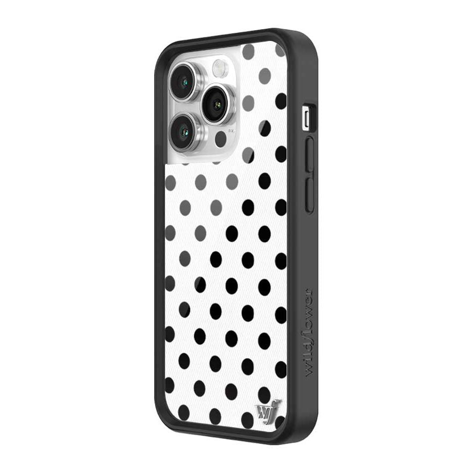 Polka Dot | White and Black iPhone Case