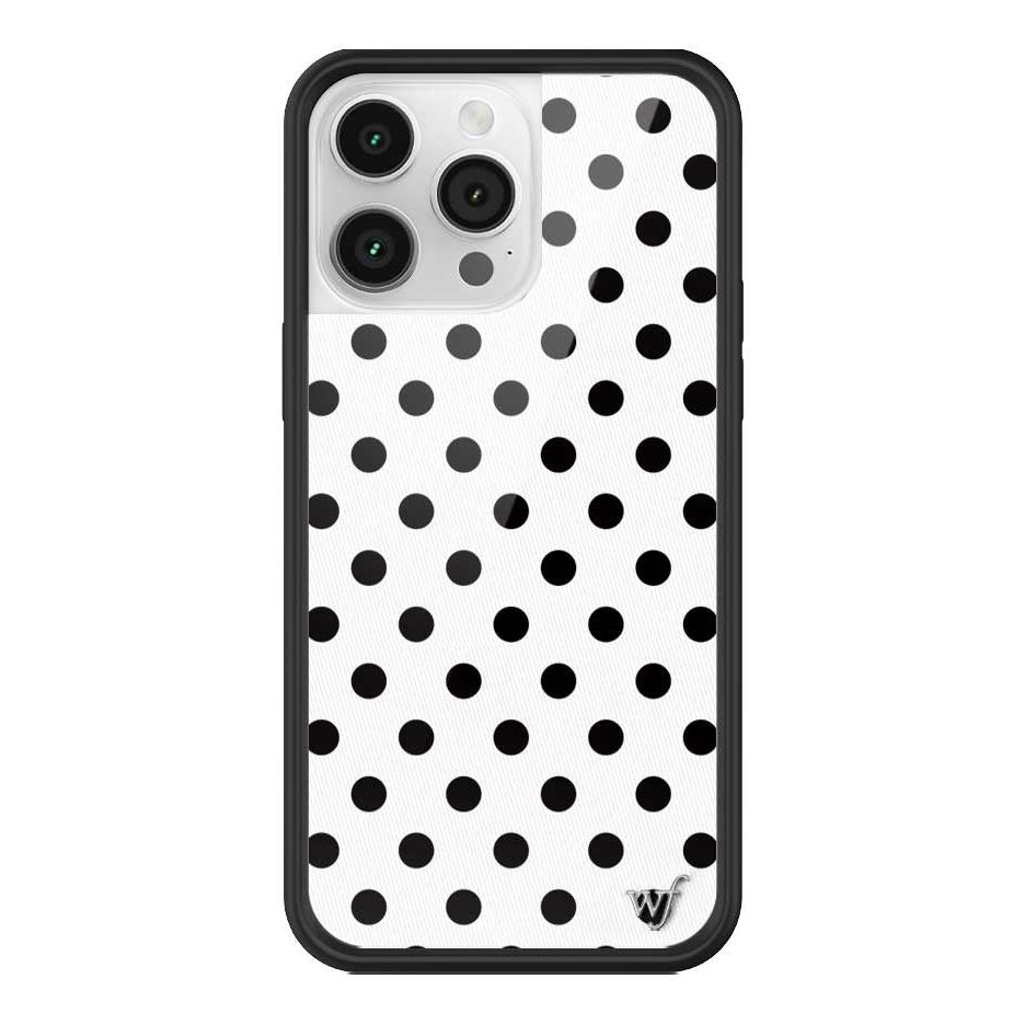 Polka Dot | White and Black iPhone Case