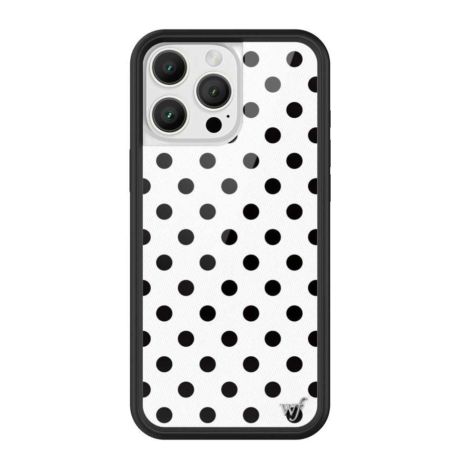 Polka Dot | White and Black iPhone Case