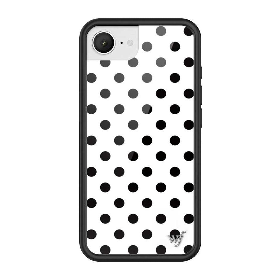 Polka Dot | White and Black iPhone Case