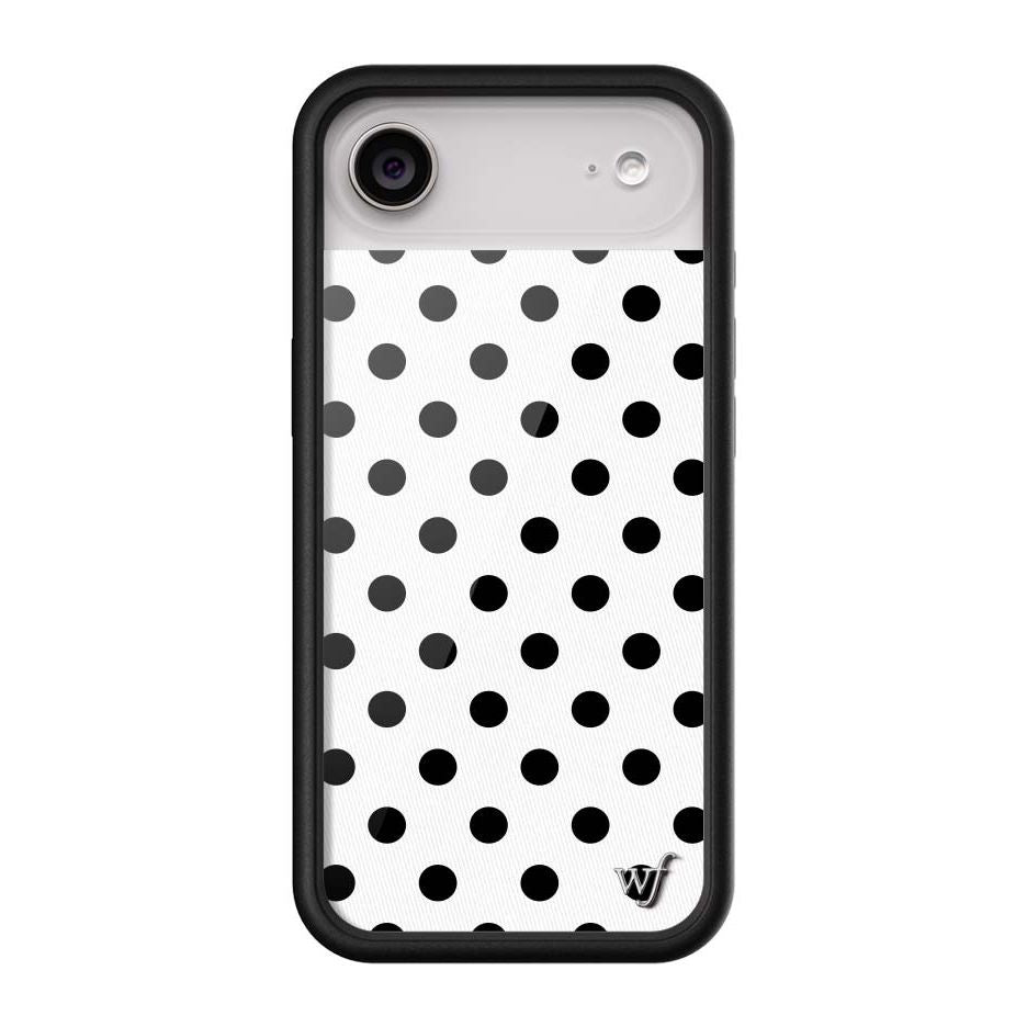 Polka Dot | White and Black iPhone Case