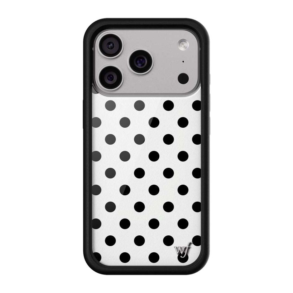 Polka Dot | White and Black iPhone Case