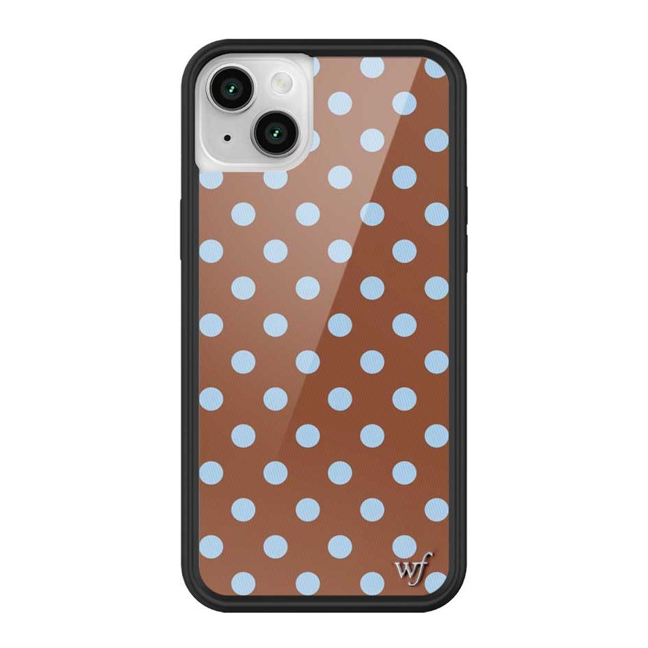 Polka Dot | Brown and Blue iPhone Case