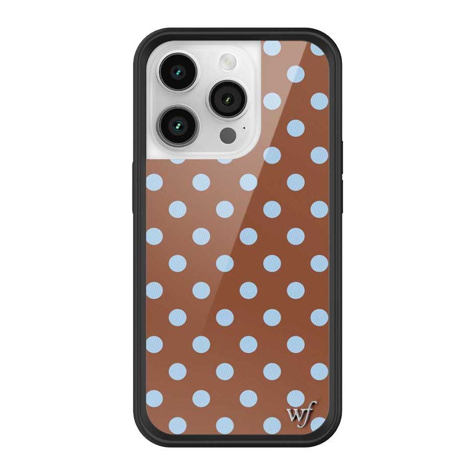 Polka Dot | Brown and Blue iPhone Case
