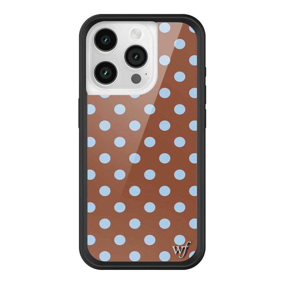 Polka Dot | Brown and Blue iPhone Case