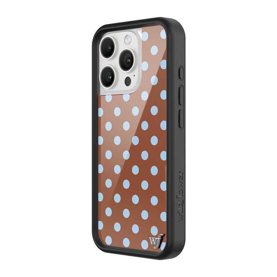 Polka Dot | Brown and Blue iPhone Case