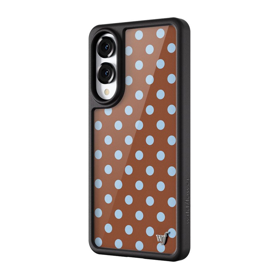 Polka Dot | Brown and Blue Samsung Galaxy Case