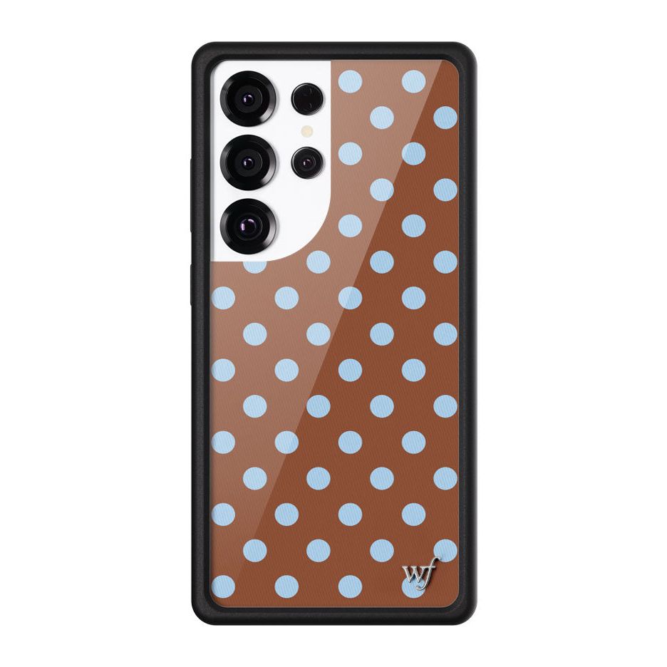 Polka Dot | Brown and Blue Samsung Galaxy Case