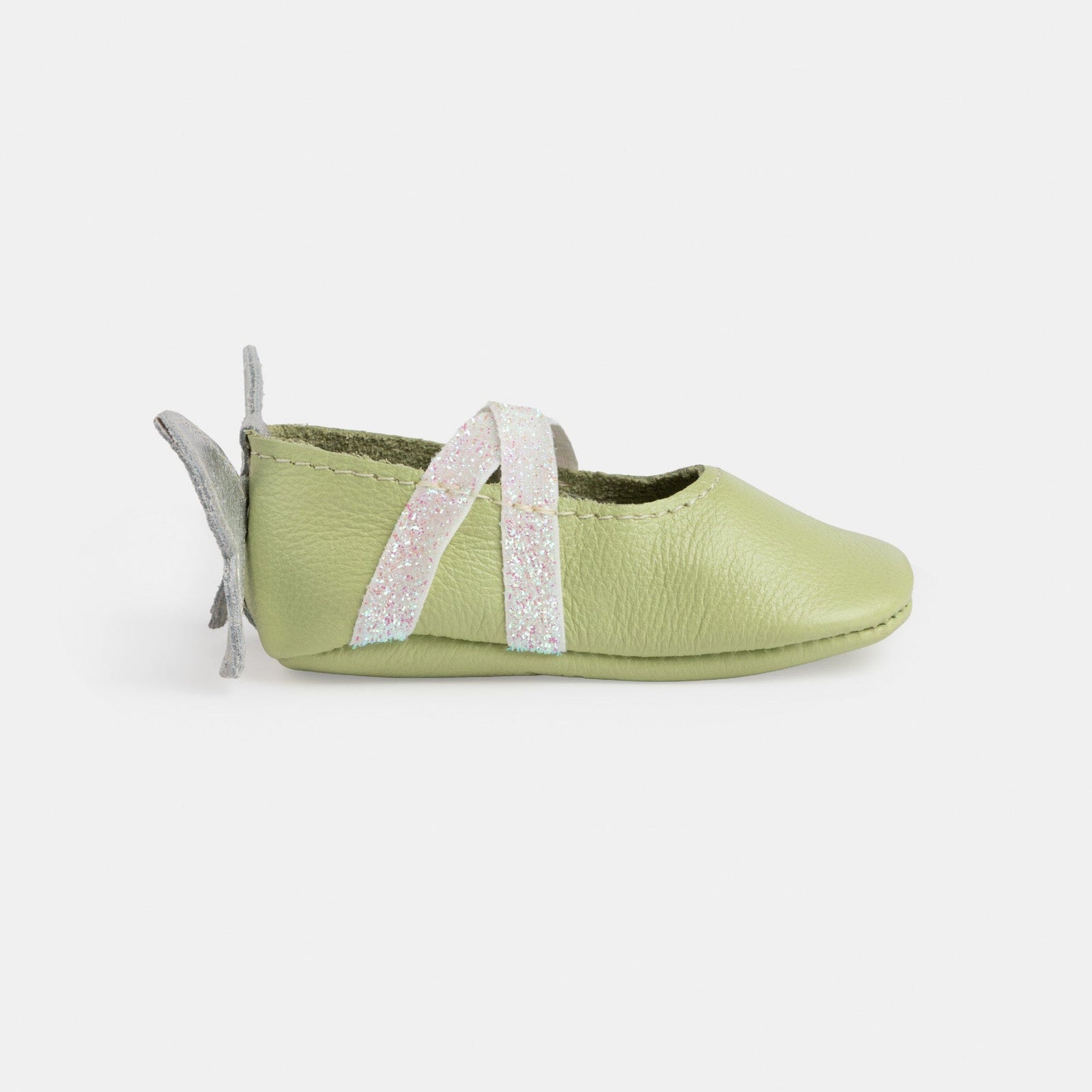 Mint Flutterby Ballet Slipper Baby Shoe