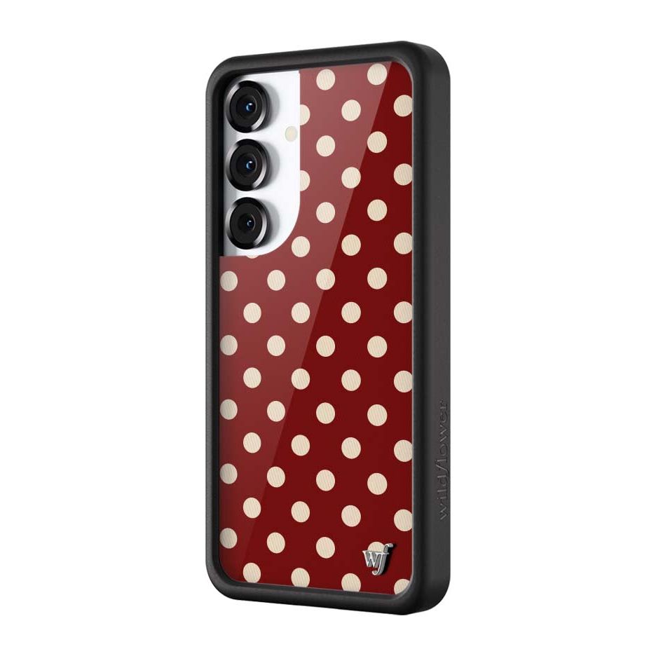 Polka Dot | Burgundy and Cream Samsung Galaxy Case