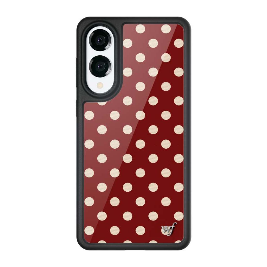 Polka Dot | Burgundy and Cream Samsung Galaxy Case