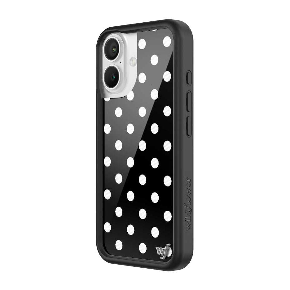 Polka Dot | Black and White iPhone Case