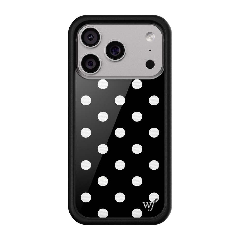 Polka Dot | Black and White iPhone Case