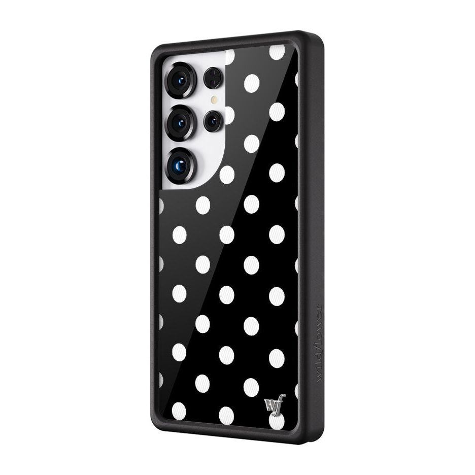 Polka Dot | Black and White Samsung Galaxy Case