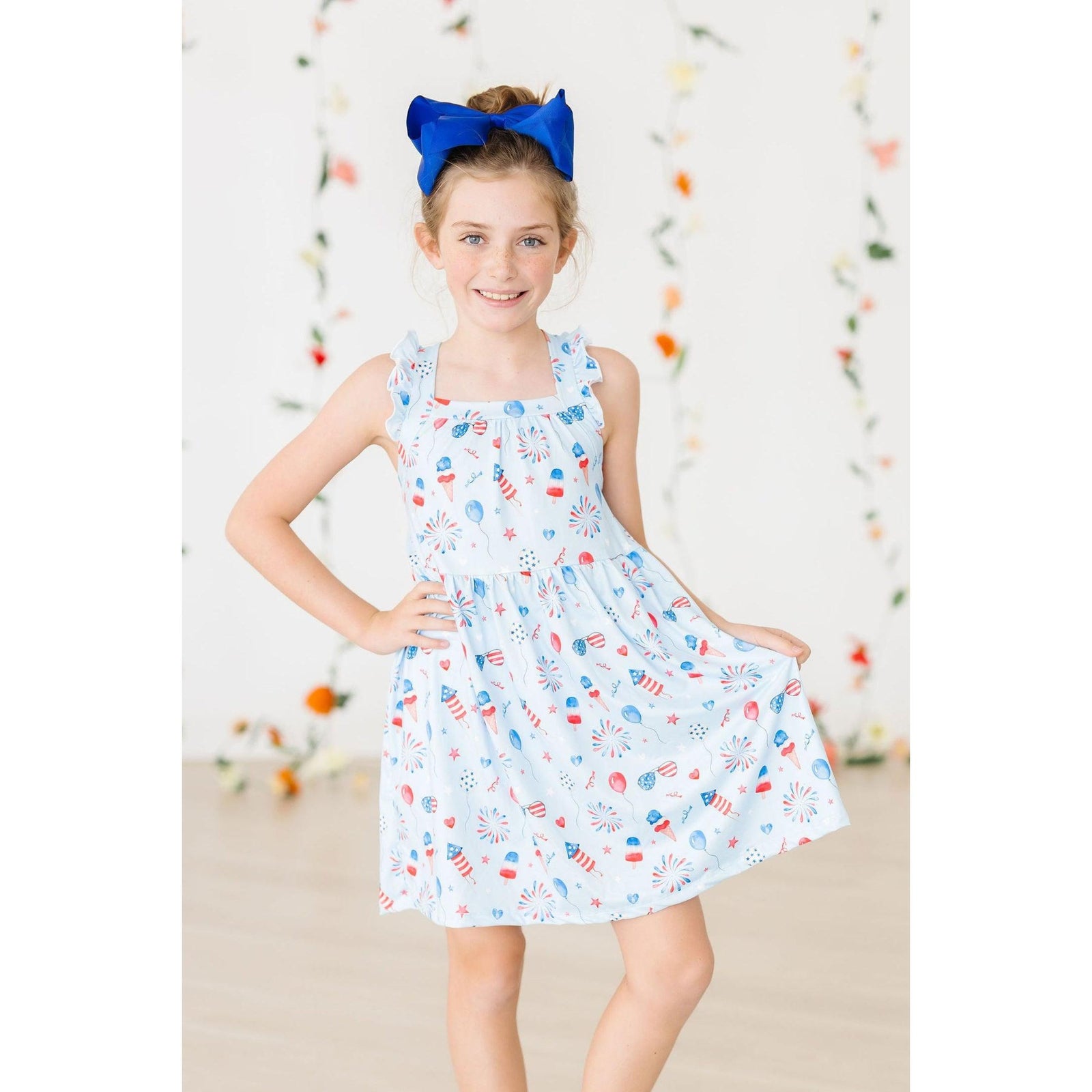 Baby You're a Firework Ruffle Cross Back Dress