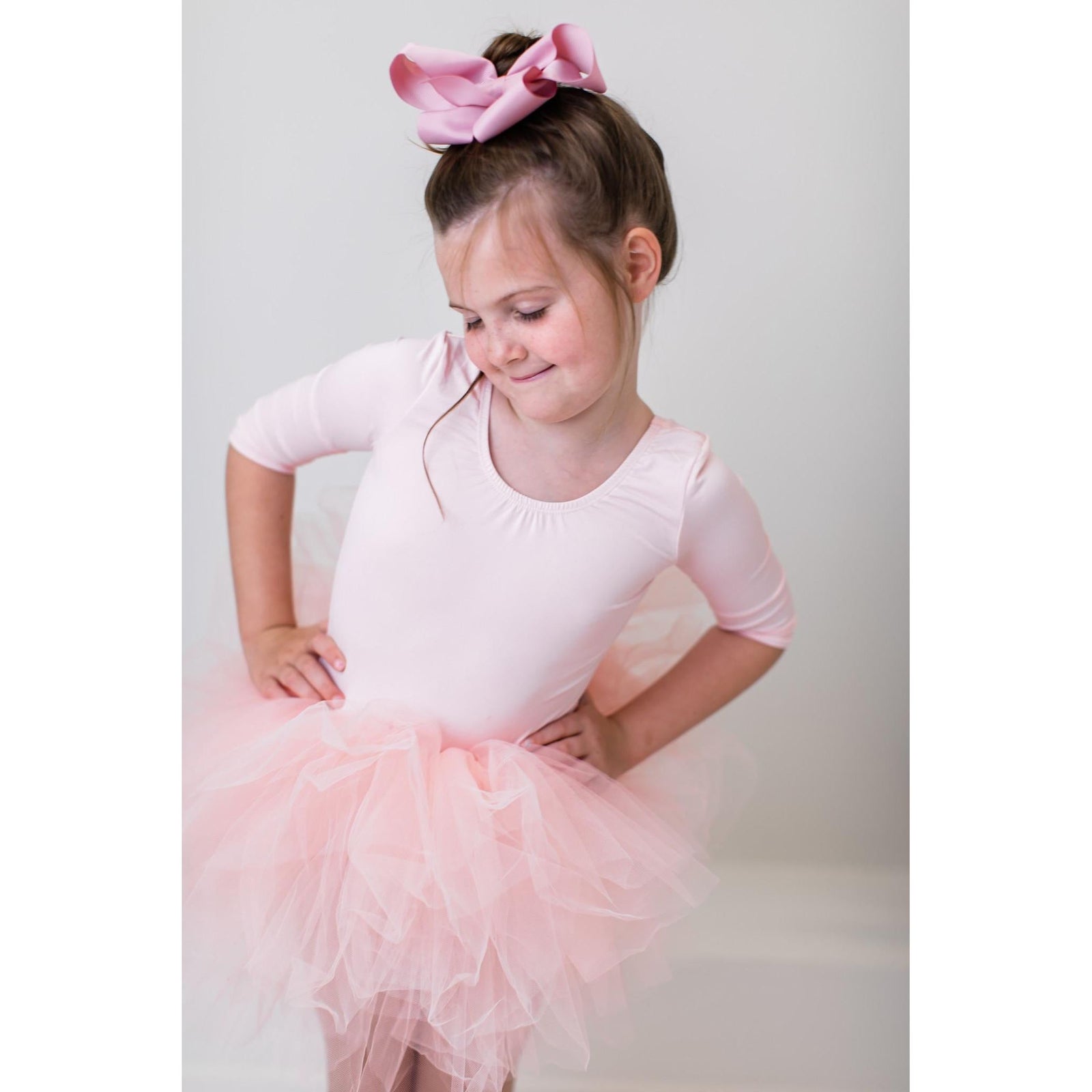 Ballet Pink 3/4 Tutu Leotard
