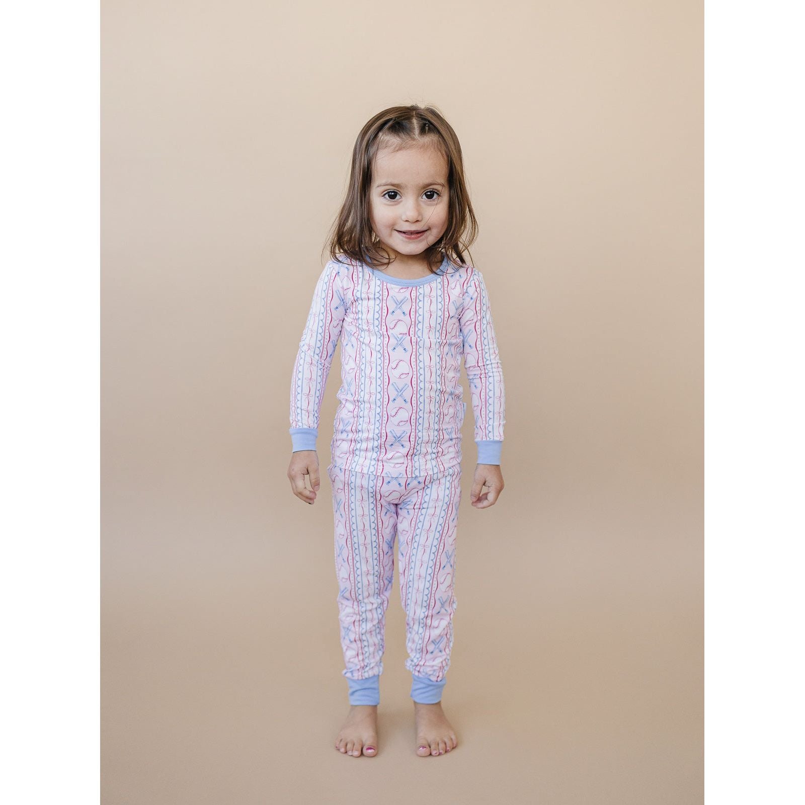 Bamboo Two Piece Set | Baseball Girl
