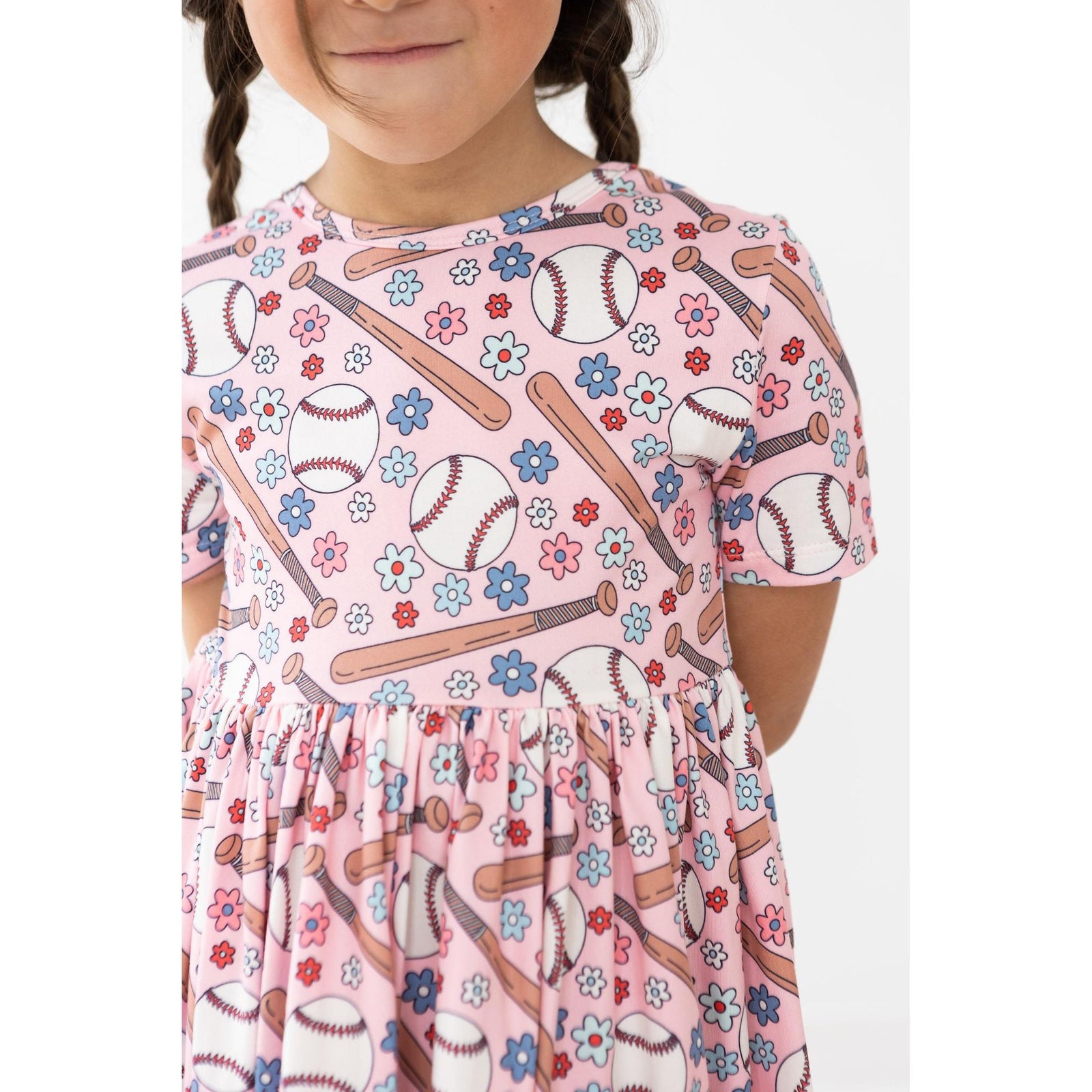 Batter Up S/S Pocket Twirl Dress