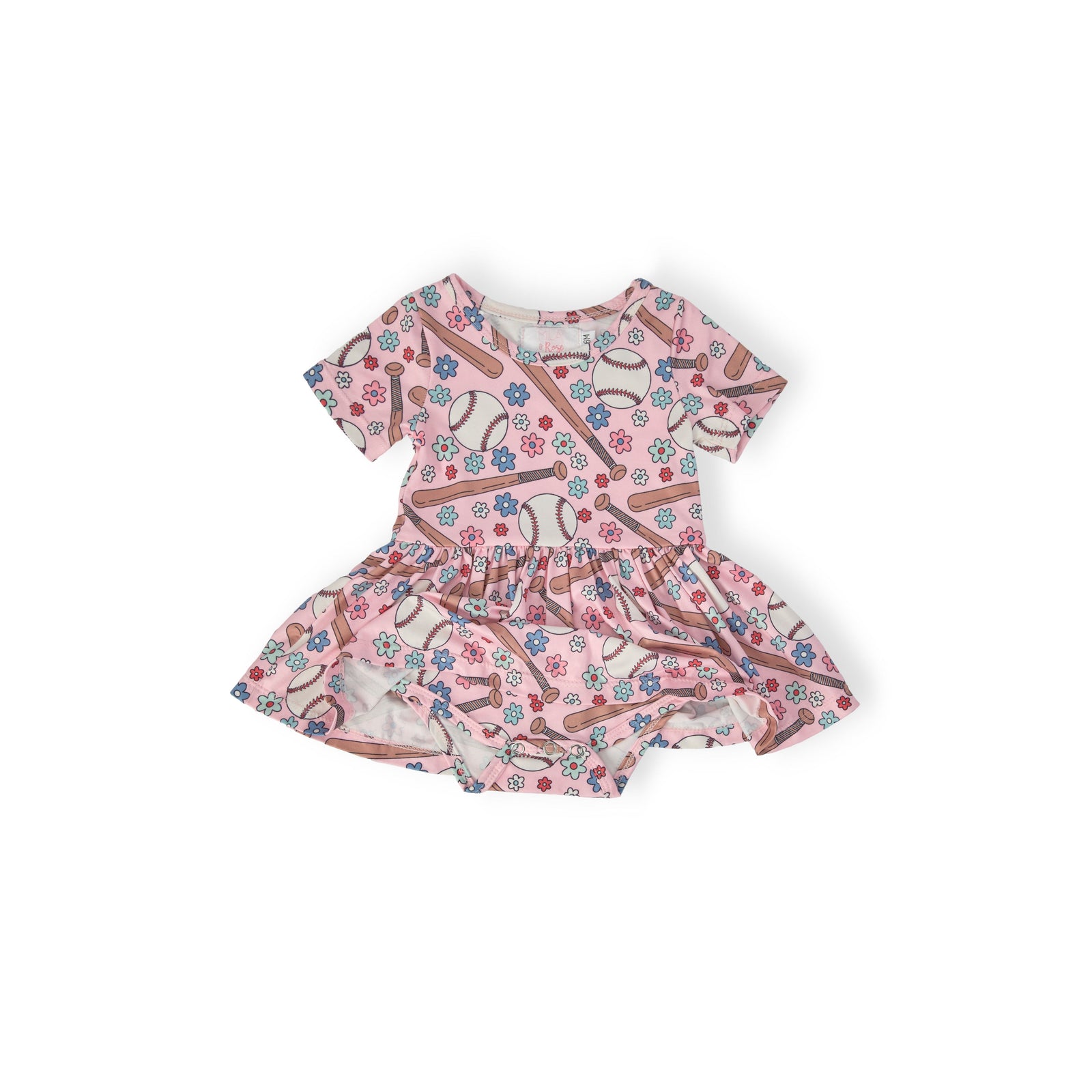 Batter Up S/S Twirl Bodysuit
