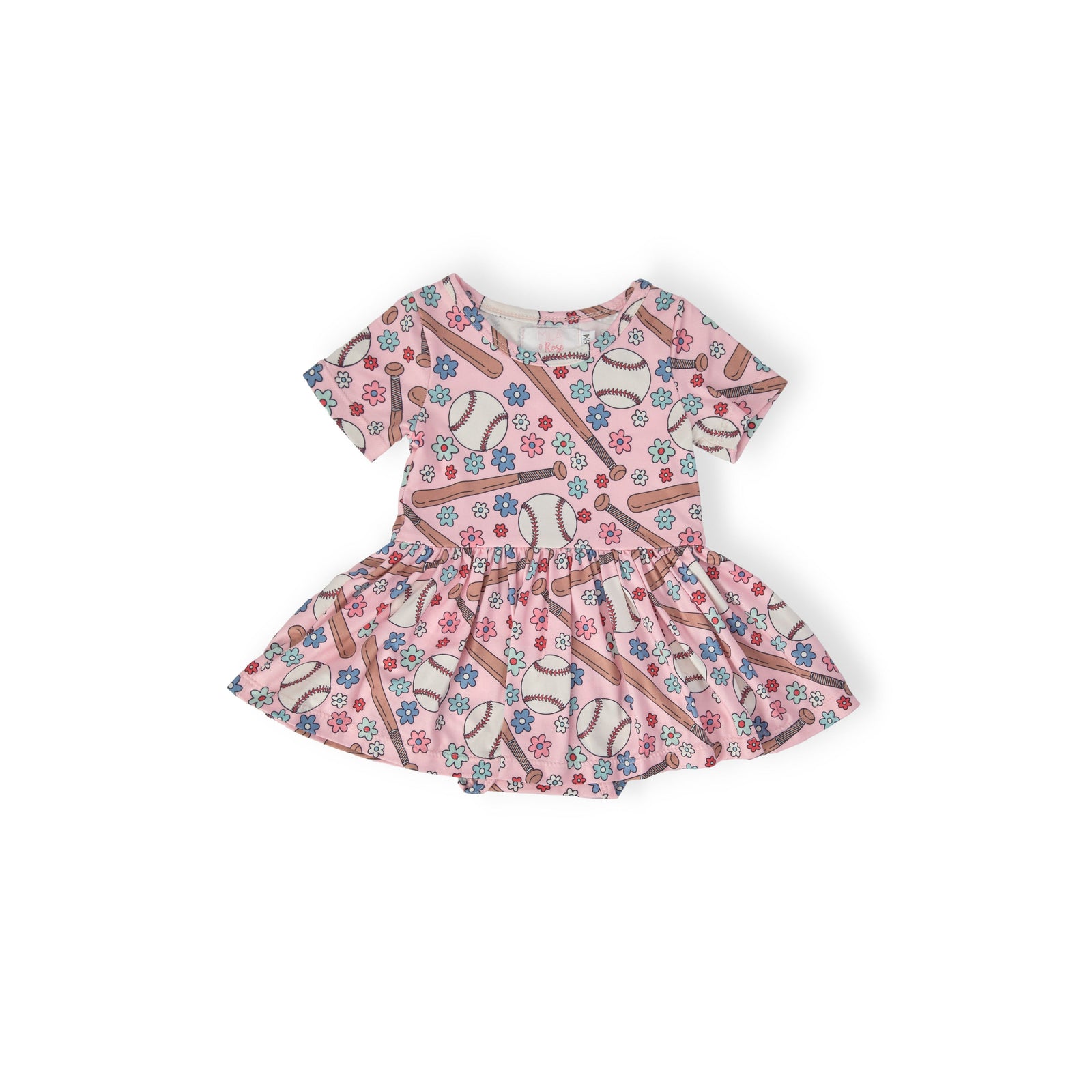 Batter Up S/S Twirl Bodysuit