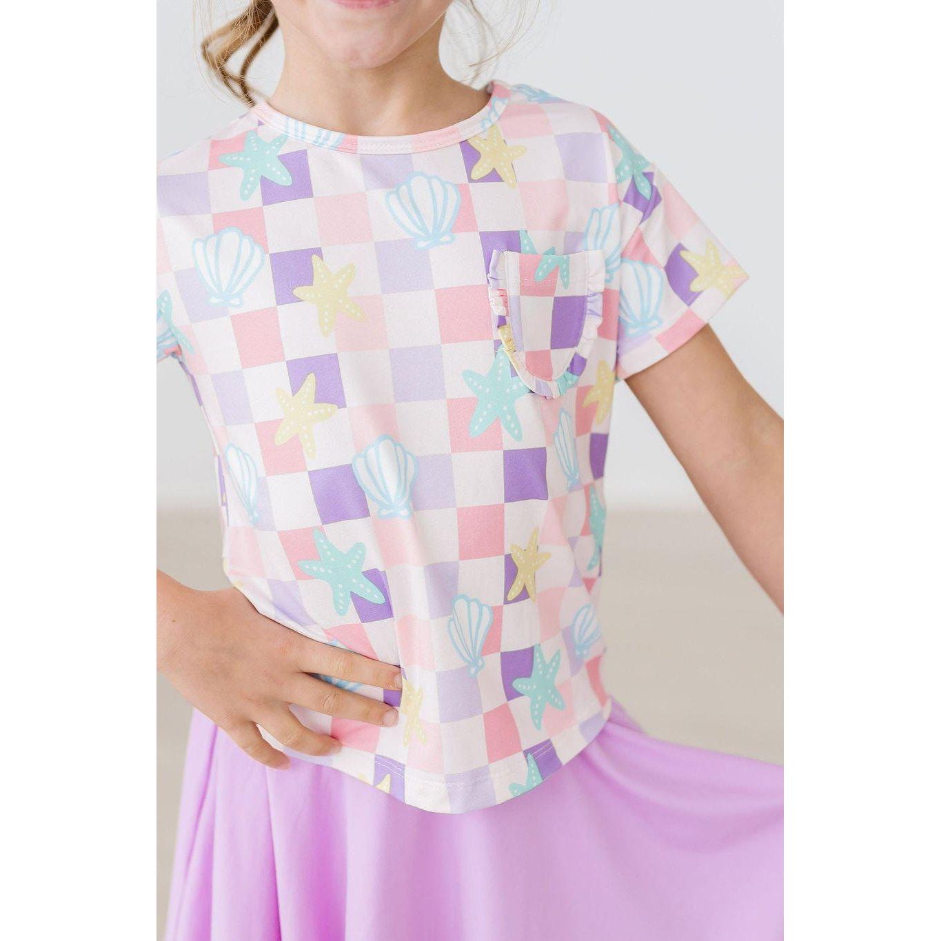 Beach Days Ruffle Pocket Tee