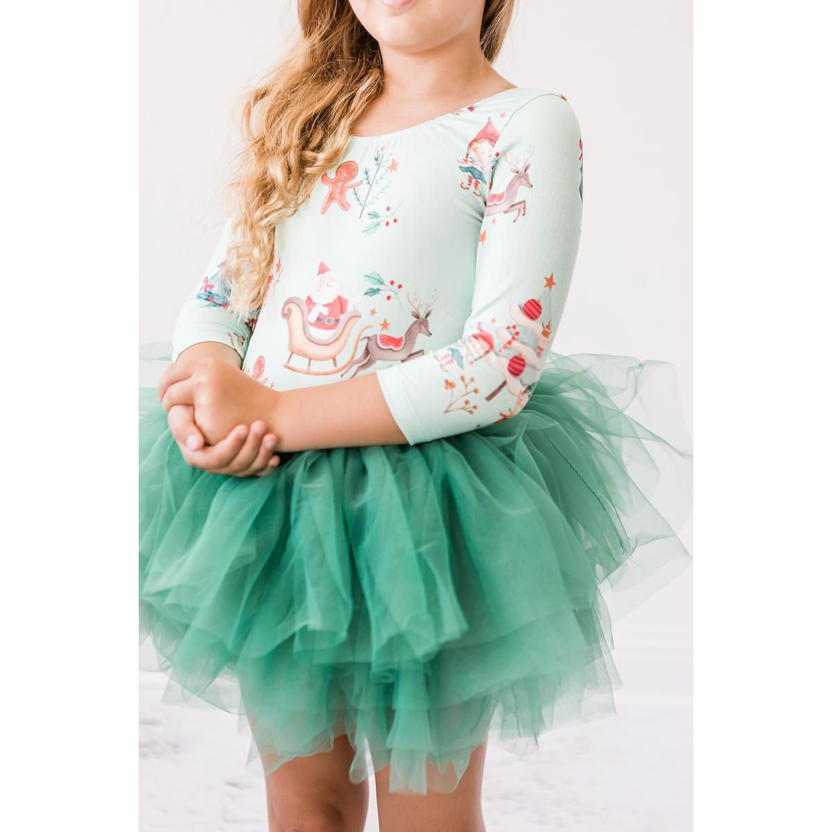 Believe in Your Elf 3/4 Tutu Leotard