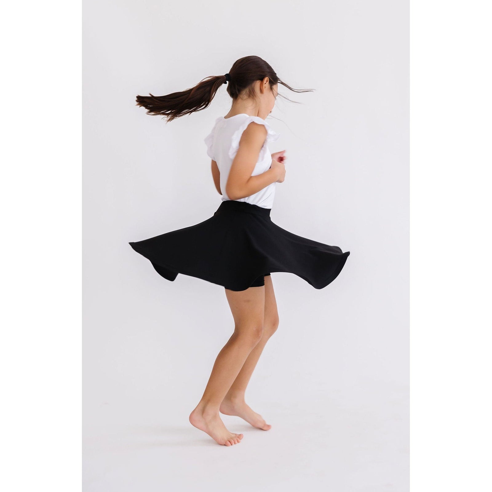 Black Twirl Skort