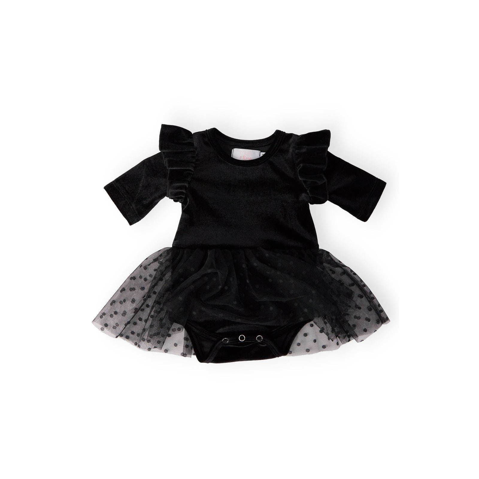 Black Velvet Tutu Bodysuit