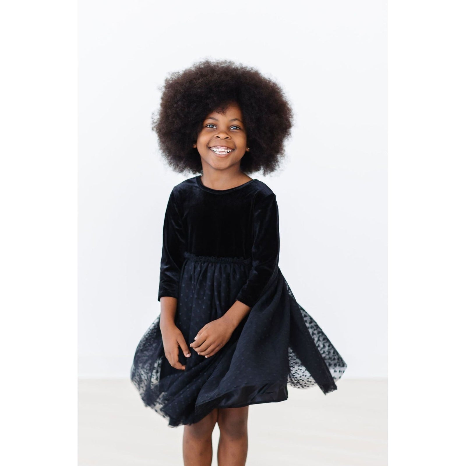 Black Velvet Tutu Dress