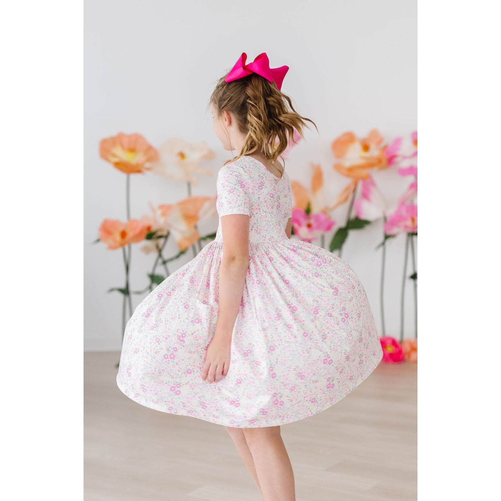 Blooming Beauty S/S Pocket Twirl Dress