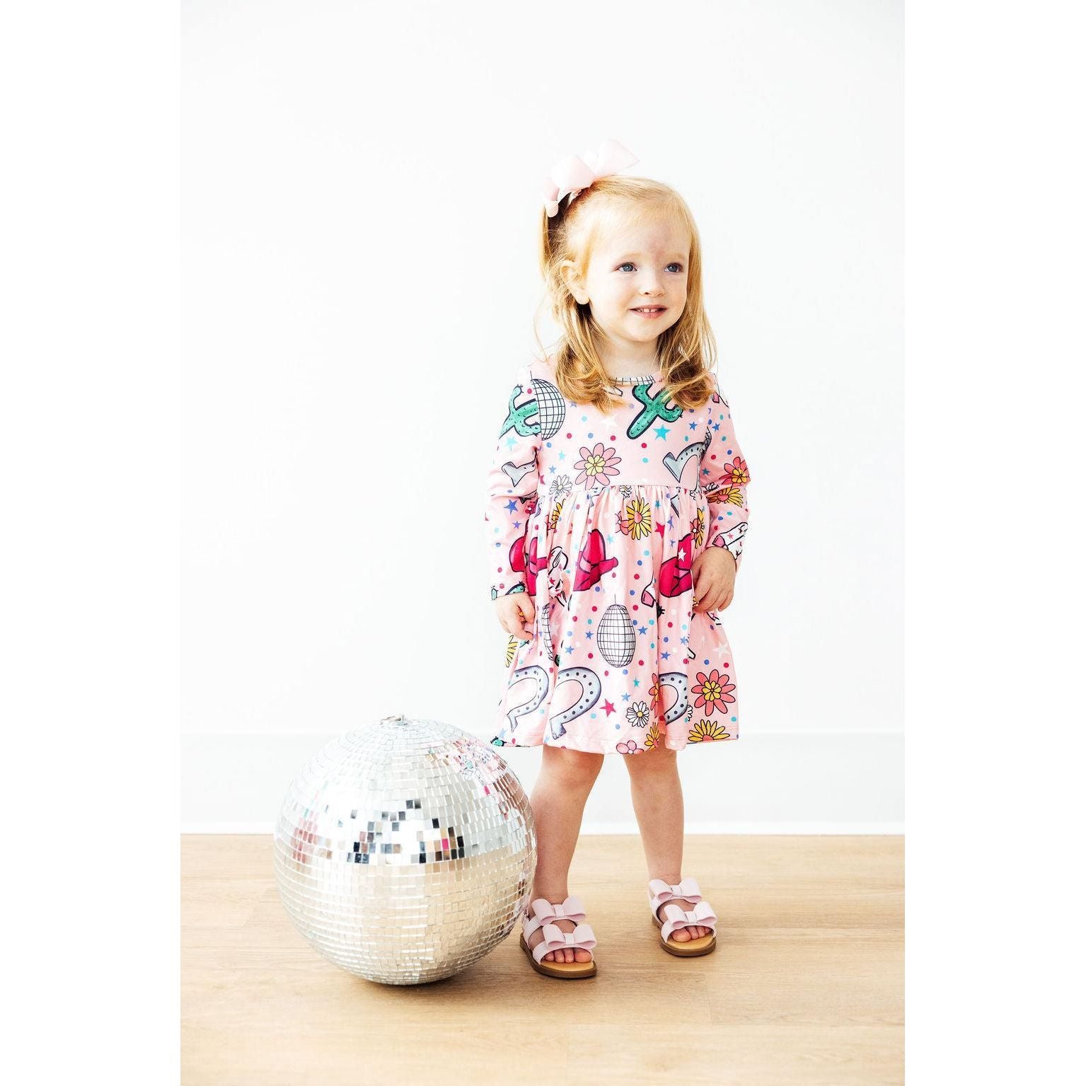 Boots & Bling L/S Pocket Twirl Dress