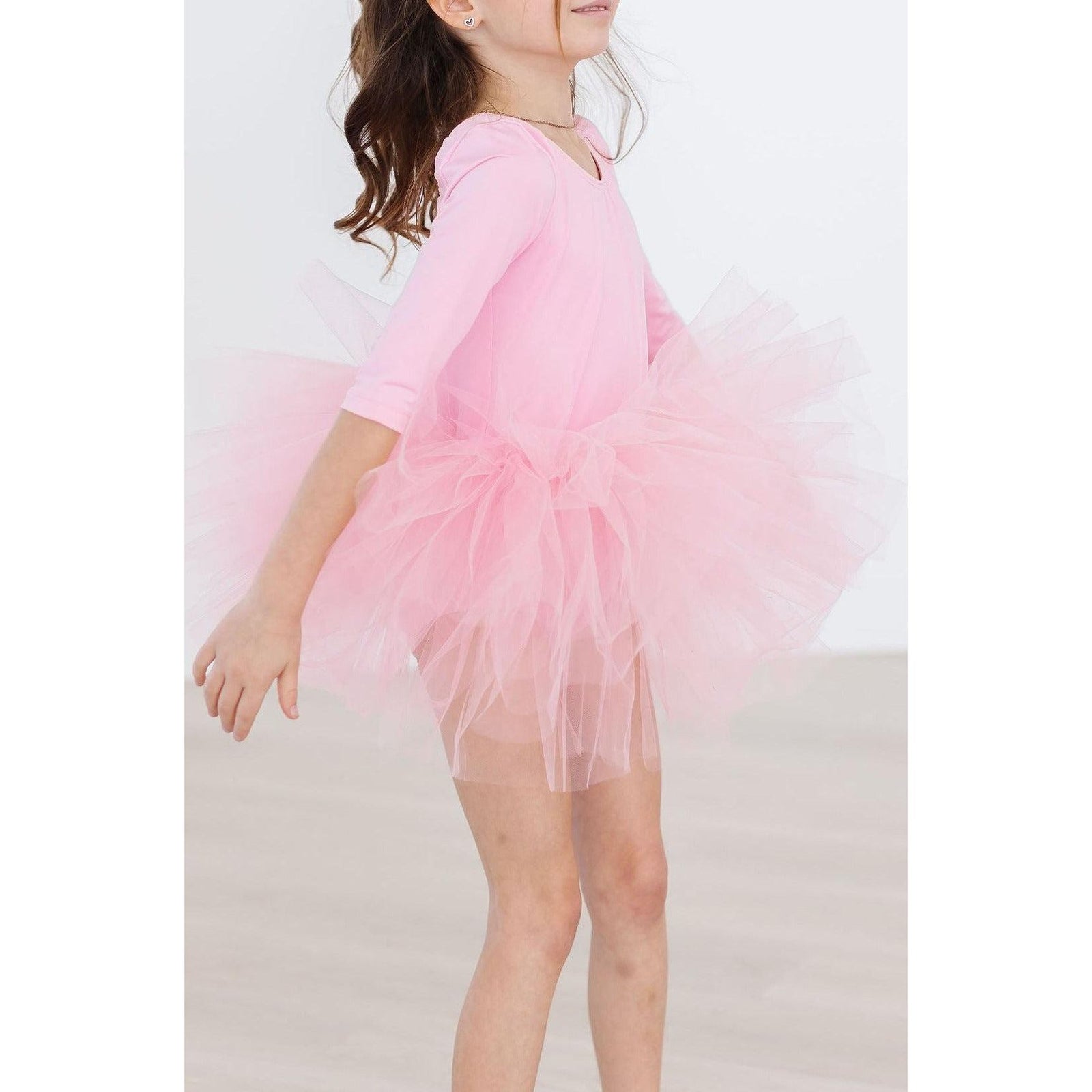 Bubblegum Pink 3/4 Tutu Leotard