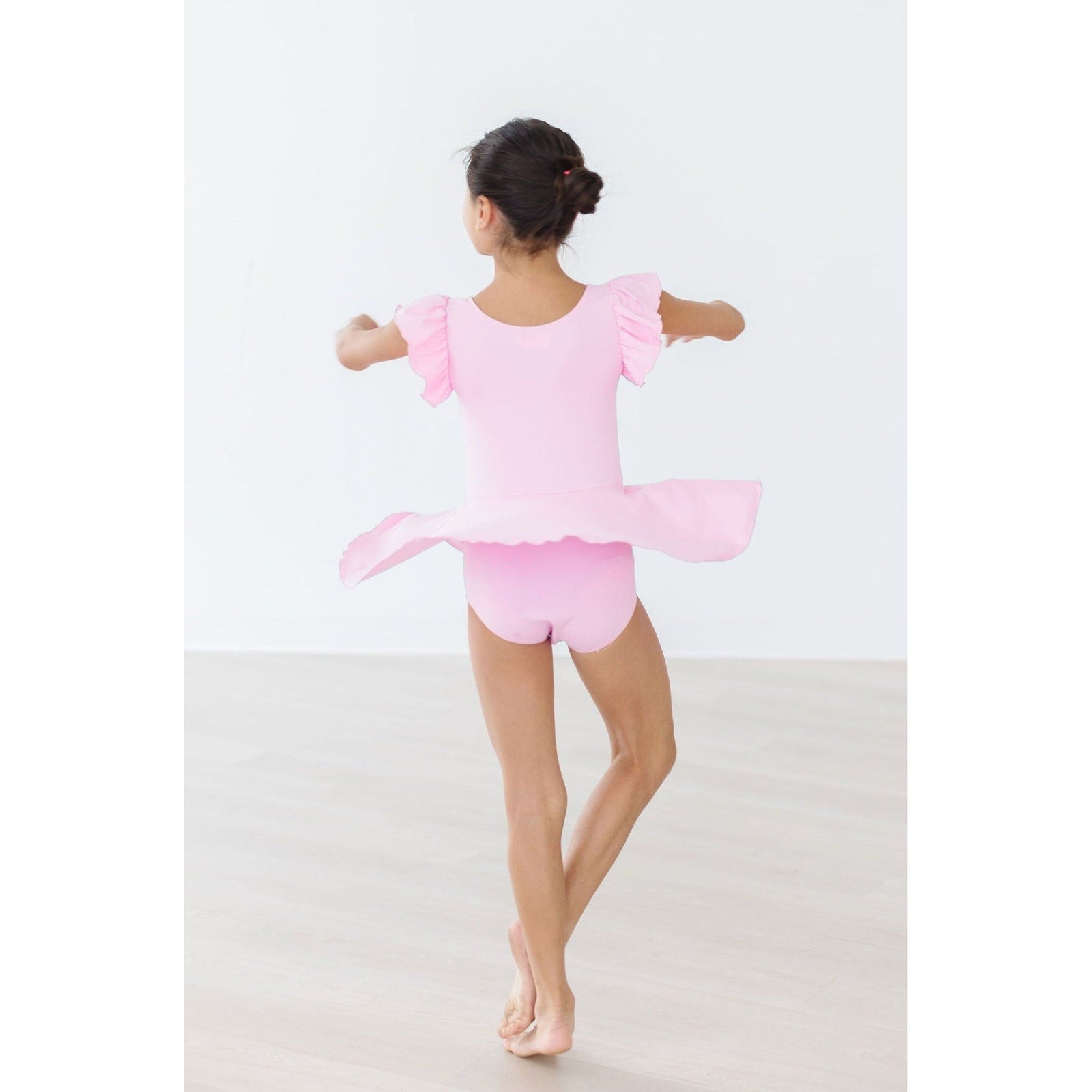 Bubblegum Pink S/S Twirl Leotard