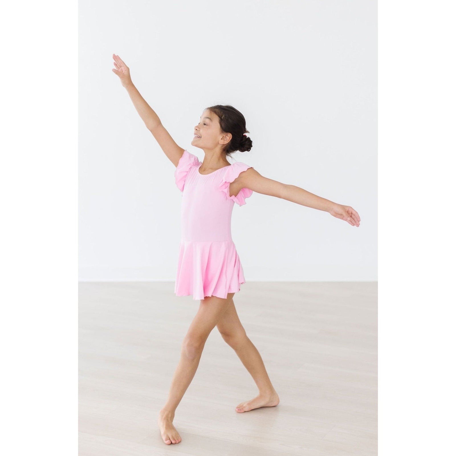 Bubblegum Pink S/S Twirl Leotard