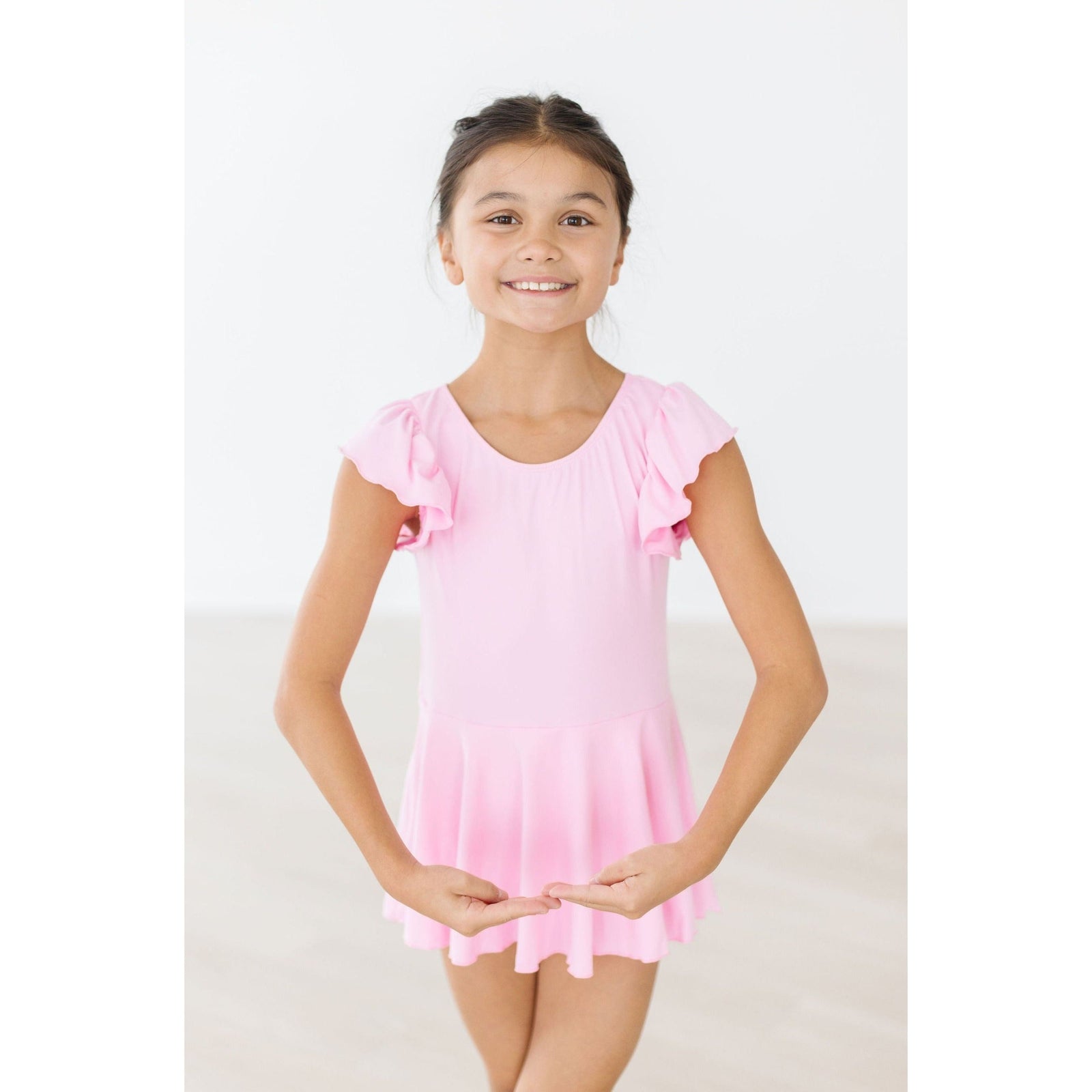 Bubblegum Pink S/S Twirl Leotard