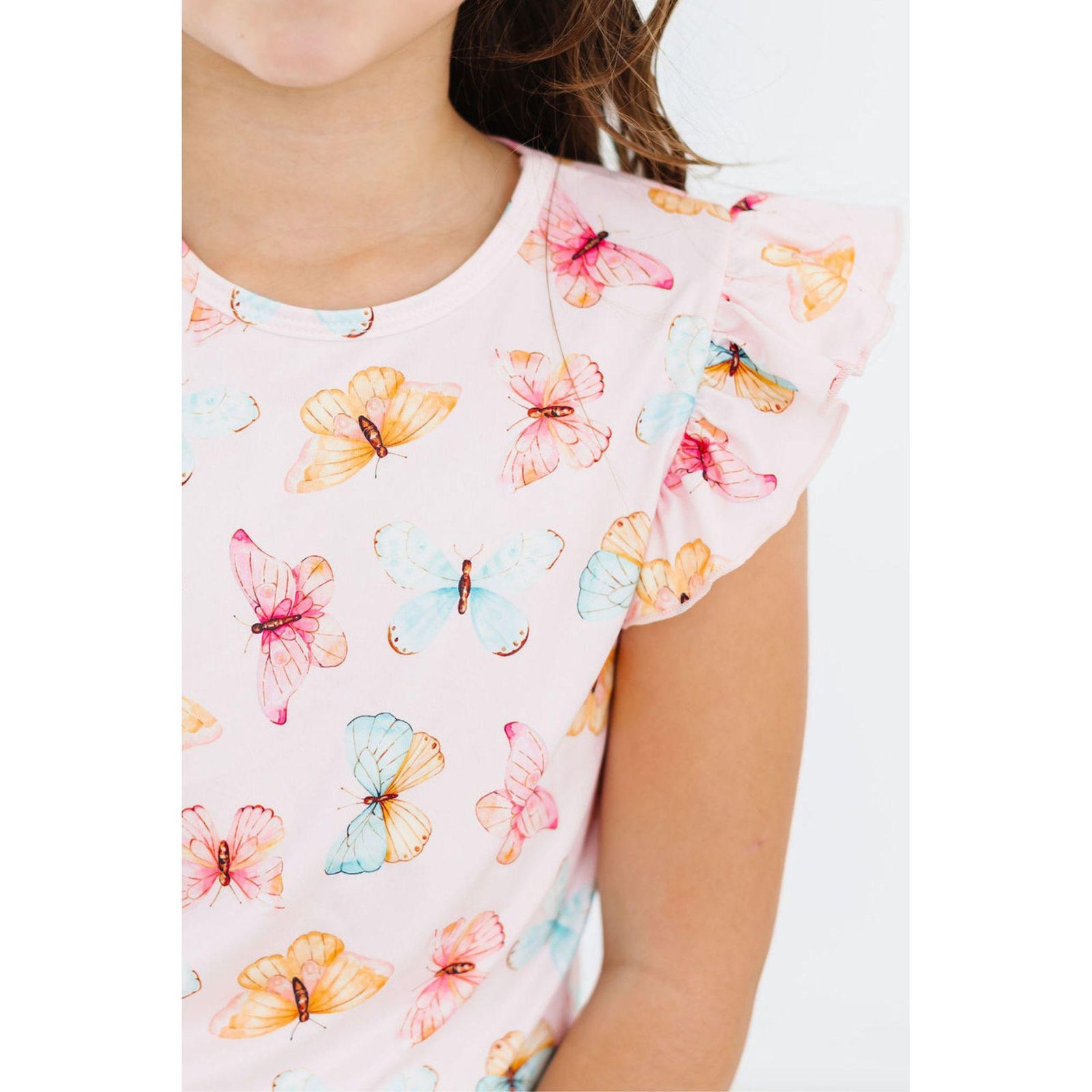 Butterfly Kisses S/S Ruffle Tee