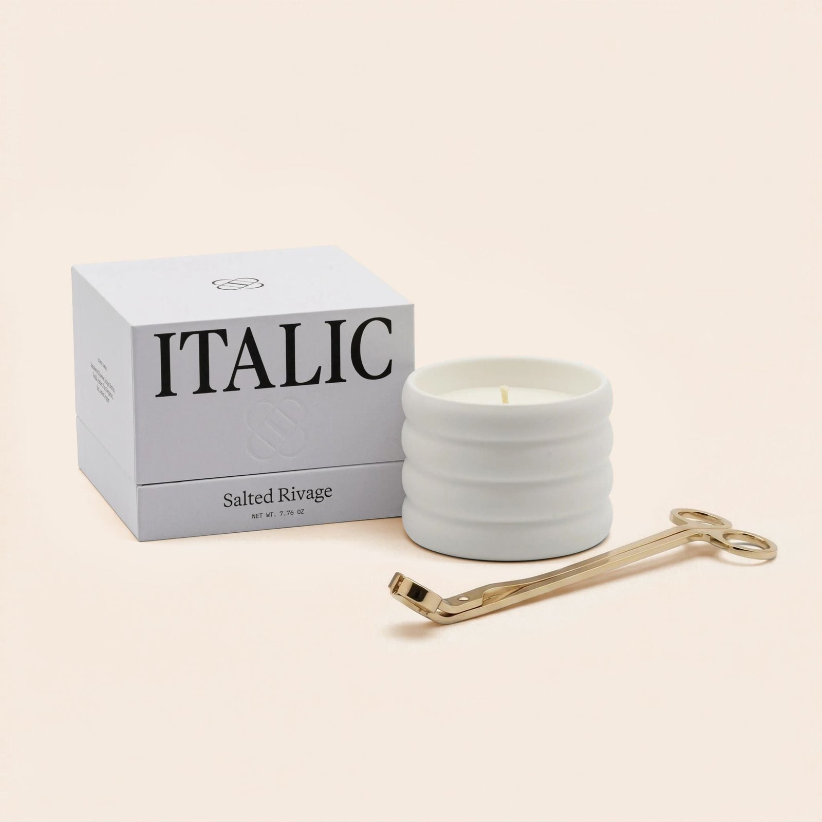Ceramic Candle & Wick Trimmer Set