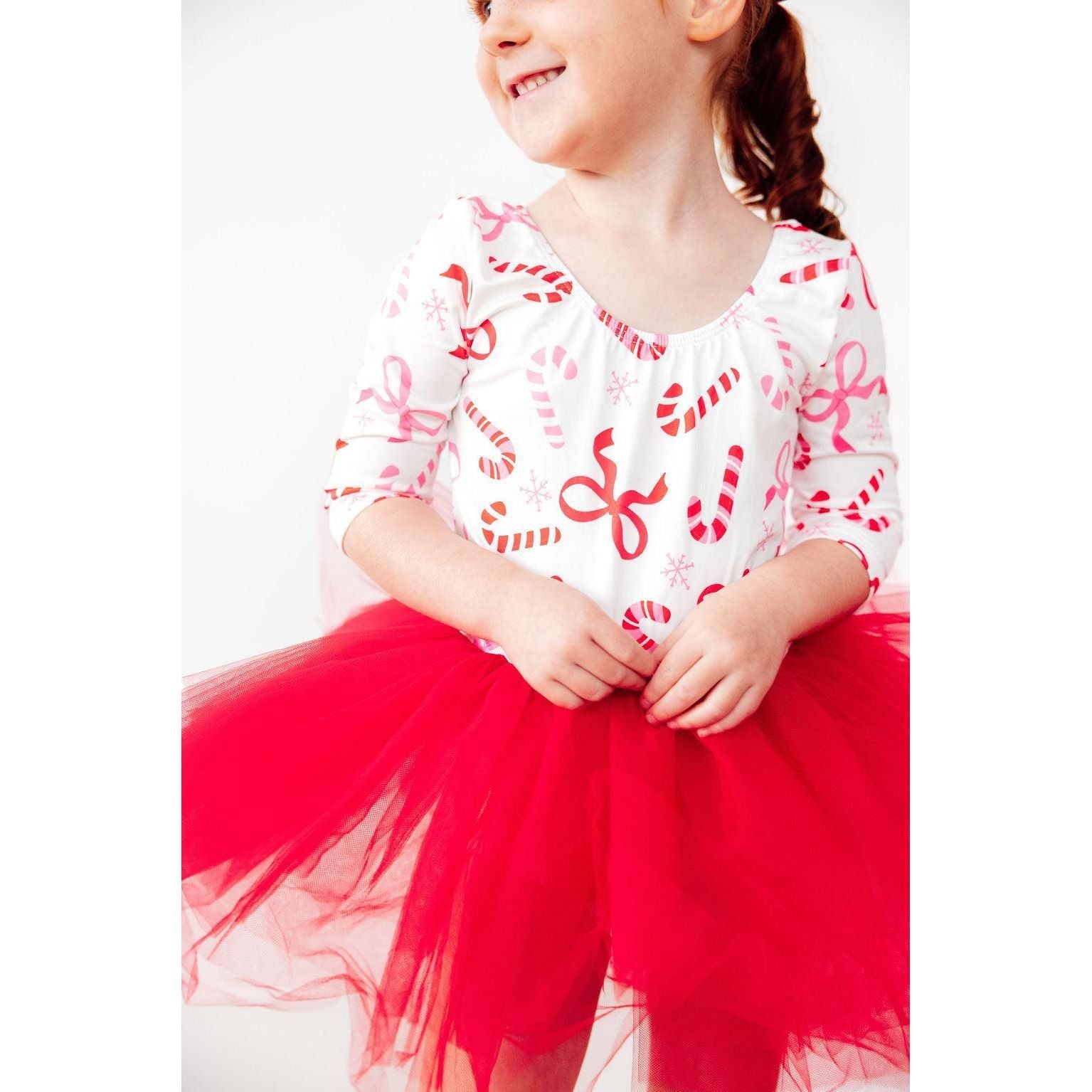 Candy Cane Lane 3/4 Tutu Leotard