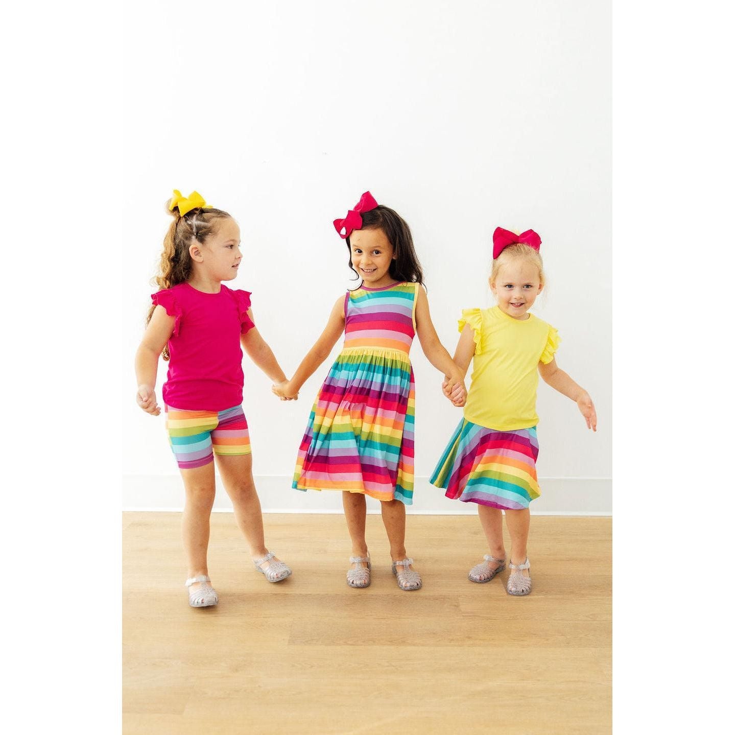 Cheerful Stripes Twirl Skort