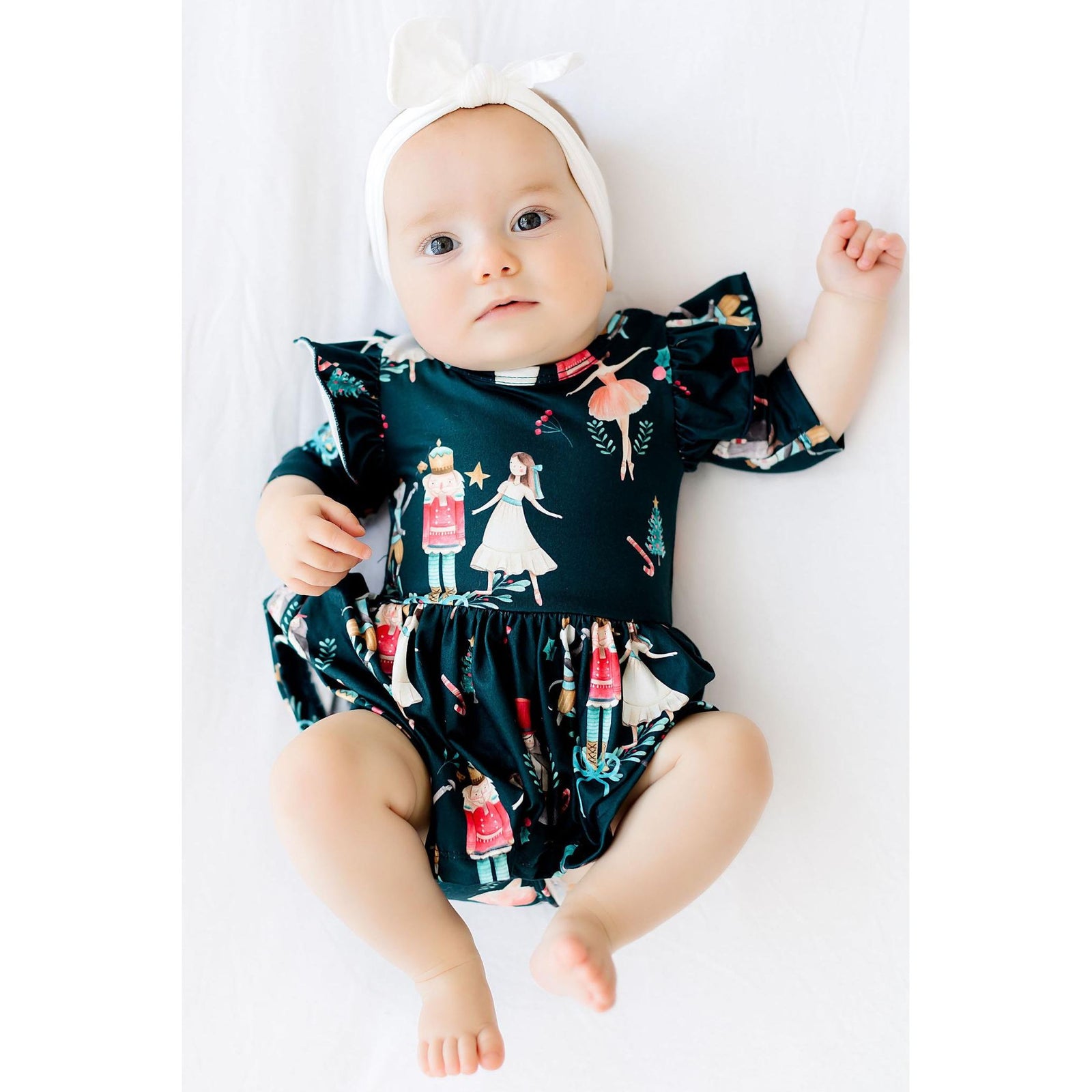Christmas Ballet Twirl Flutter Bodysuit