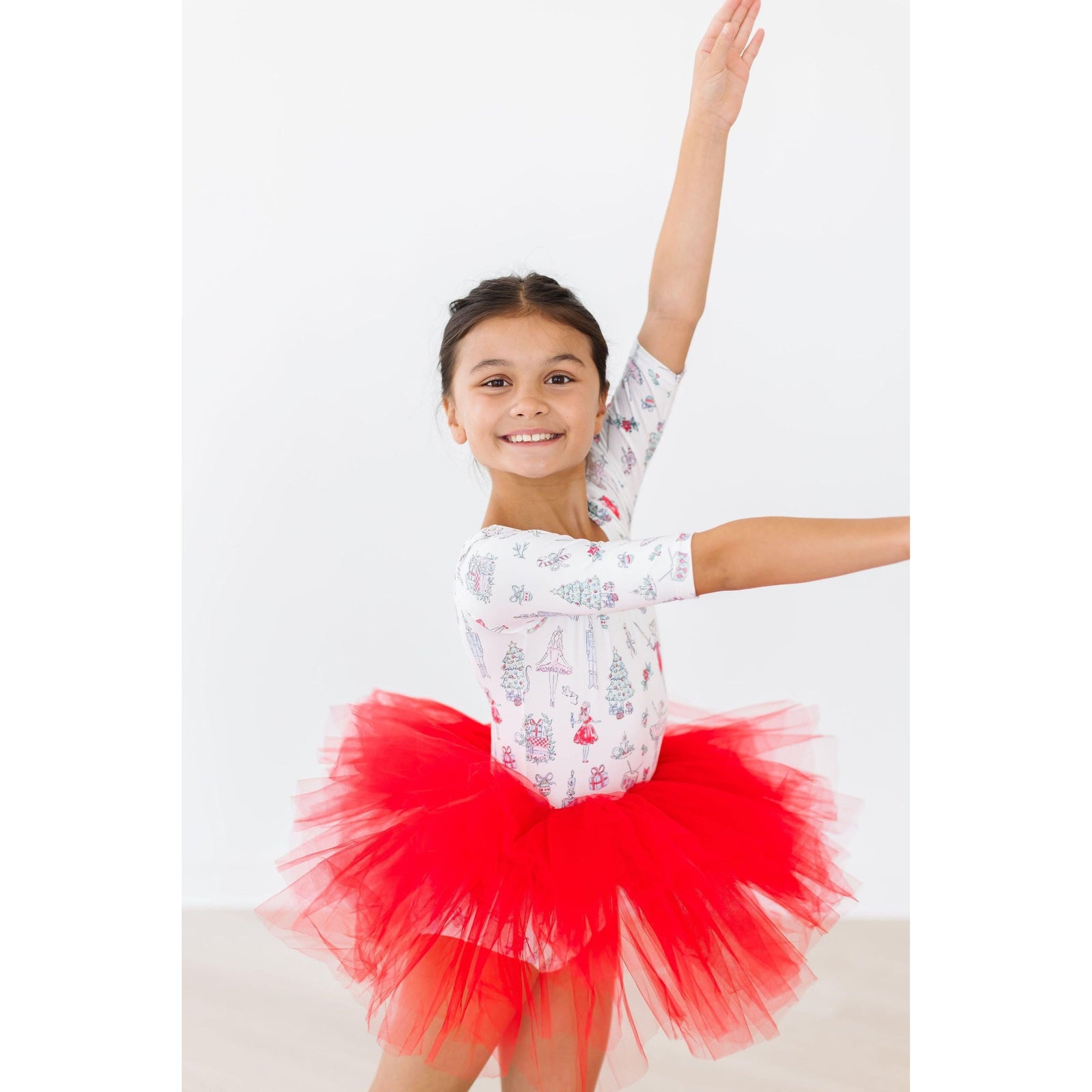 Clara's Christmas 3/4 Tutu Leotard