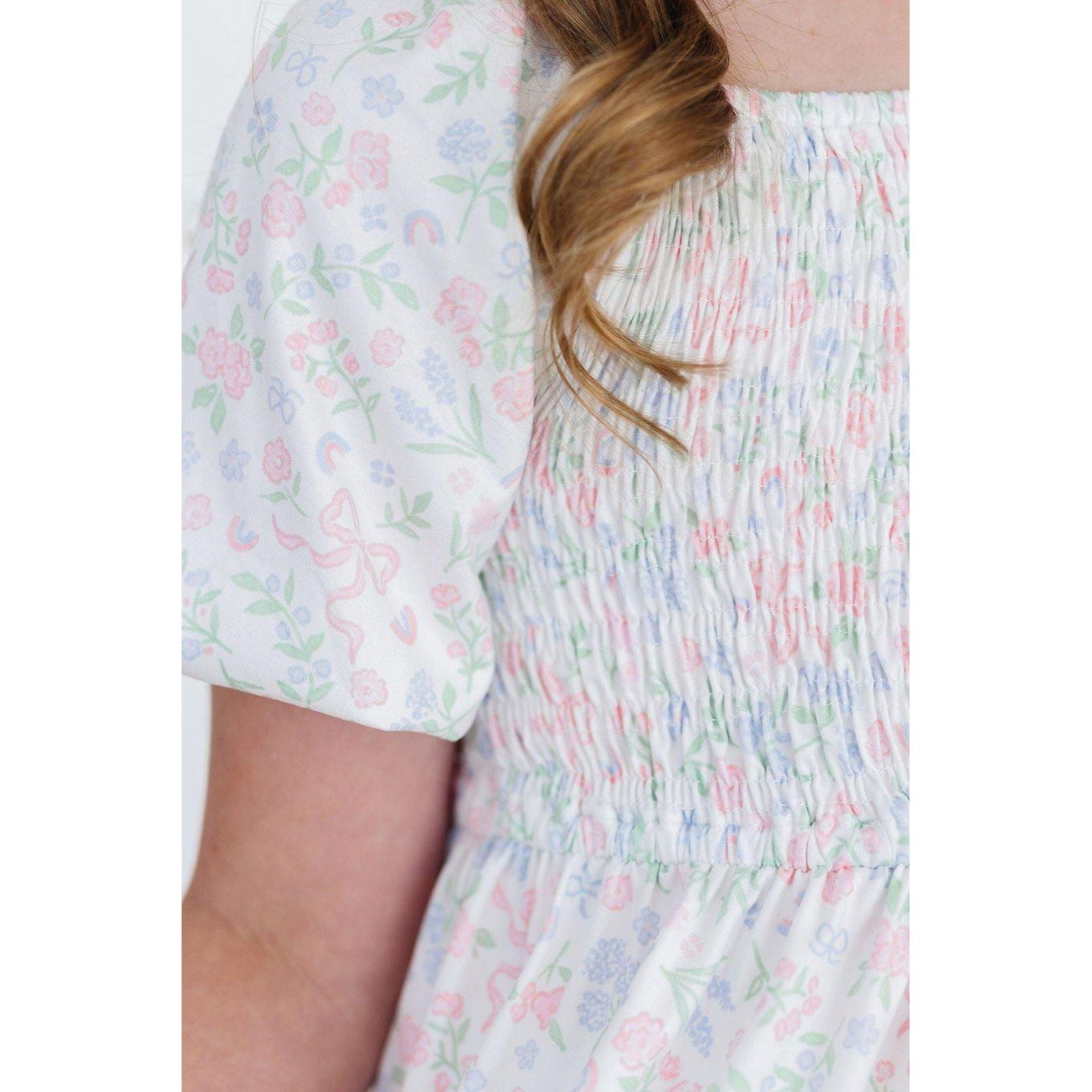 Cloud 9 Smocked Ruffle Dress