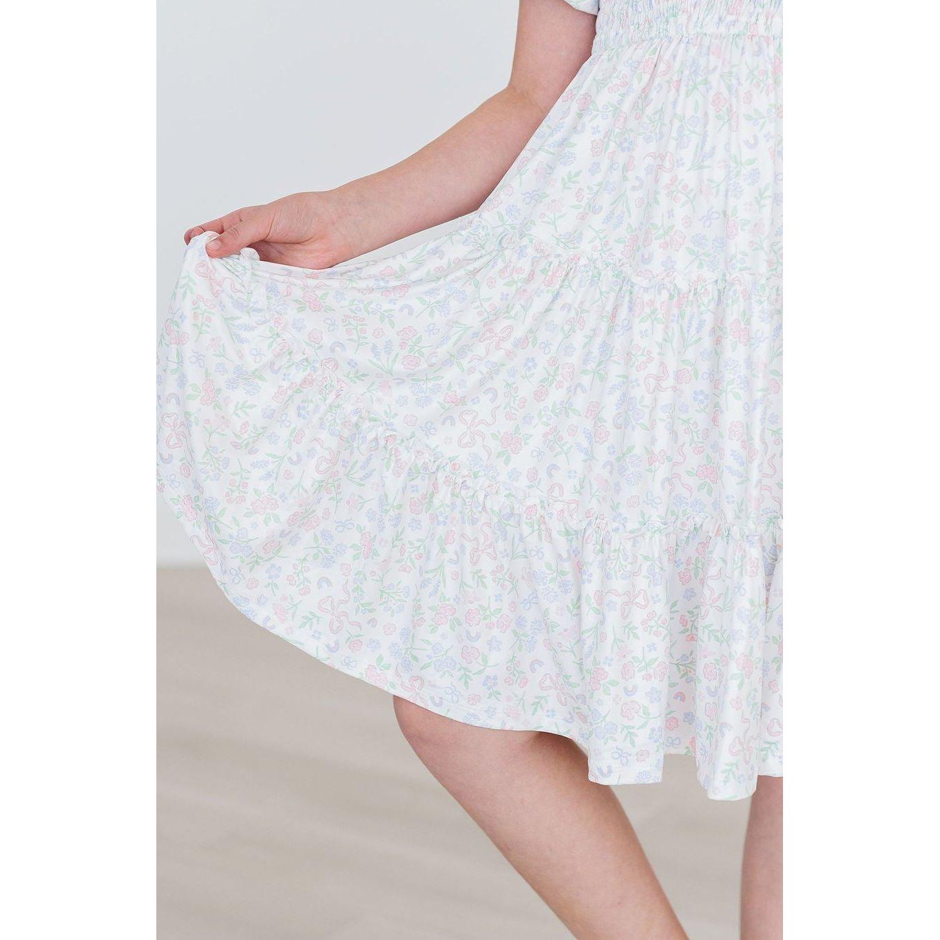 Cloud 9 Smocked Ruffle Dress