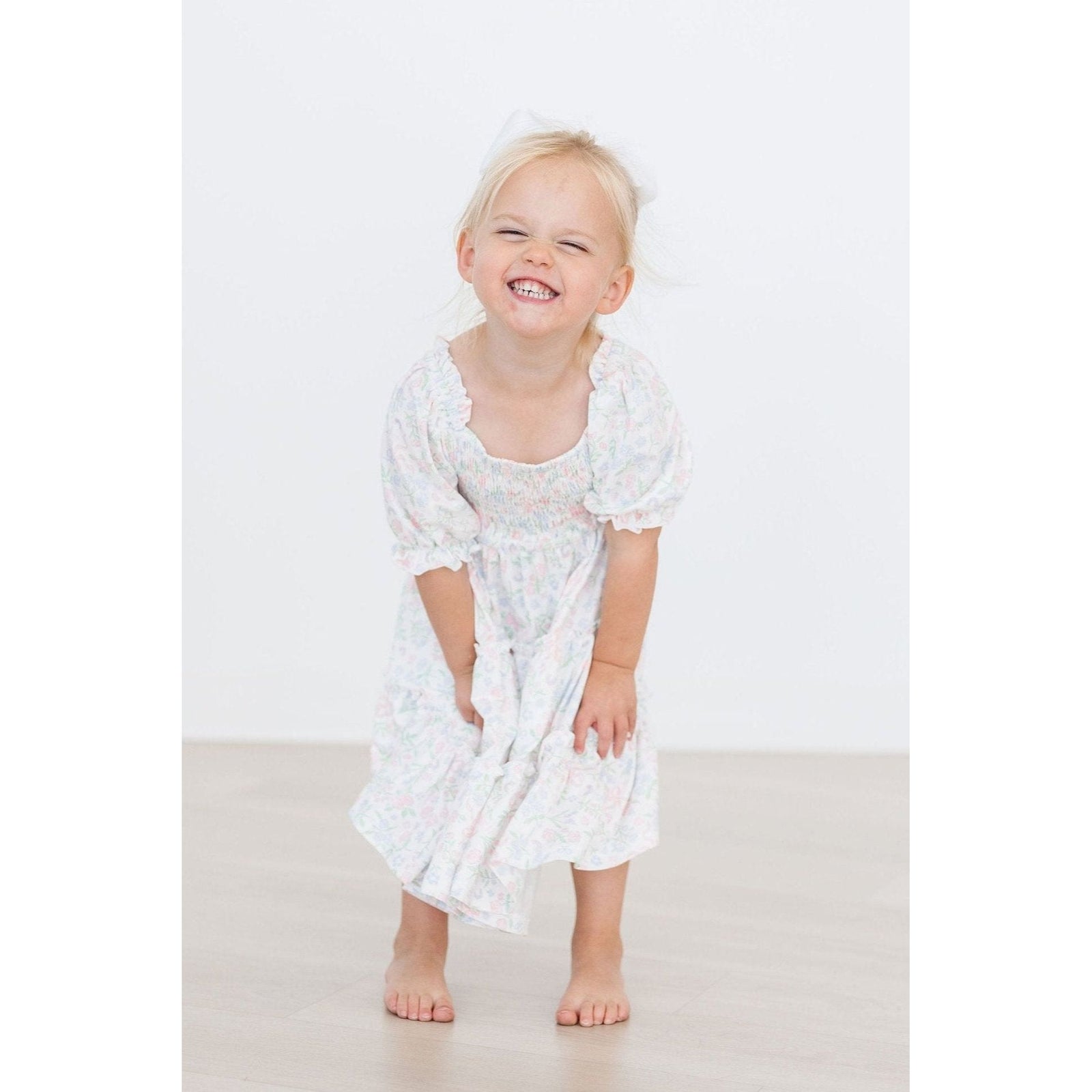 Cloud 9 Smocked Ruffle Dress
