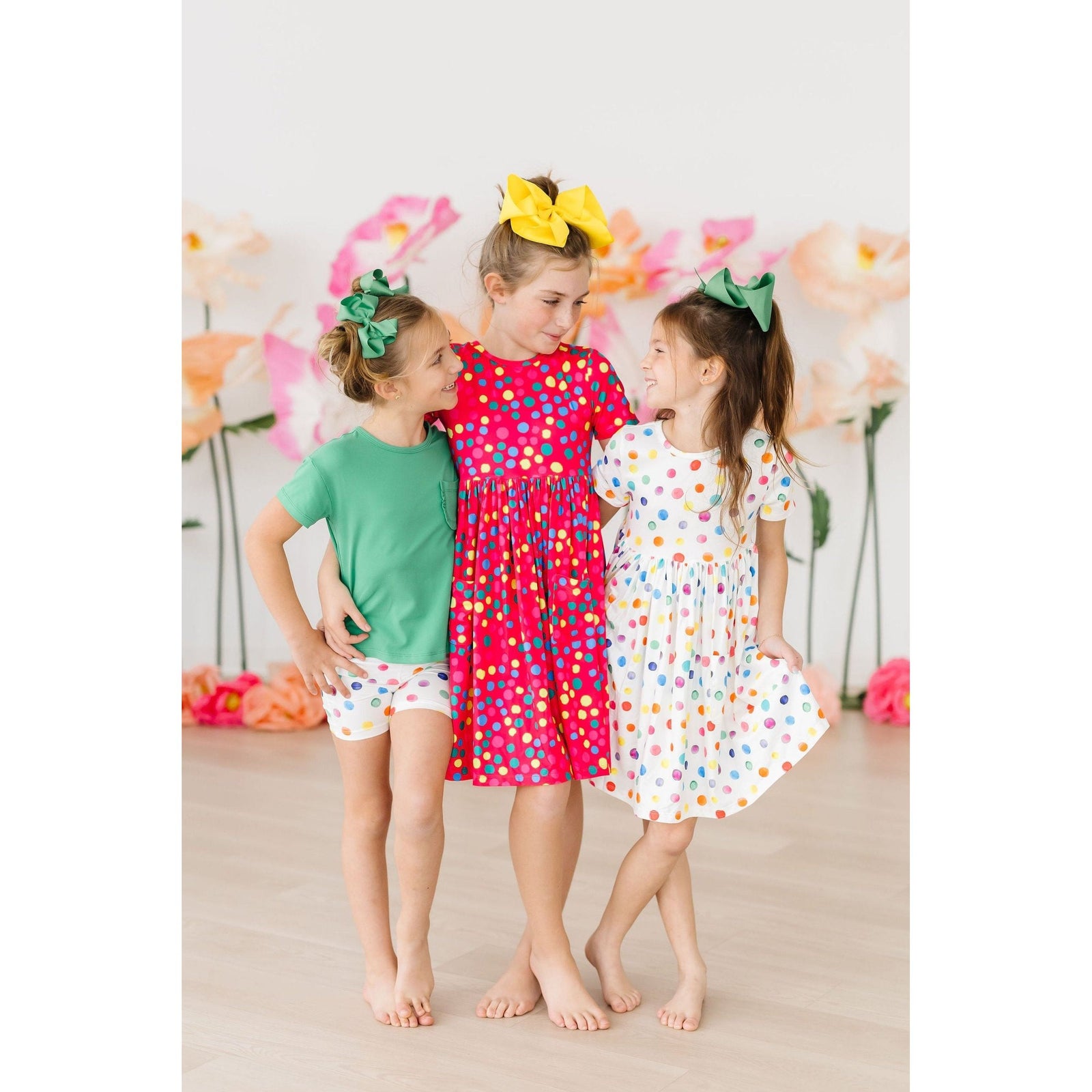 Colorful Dots S/S Pocket Twirl Dress