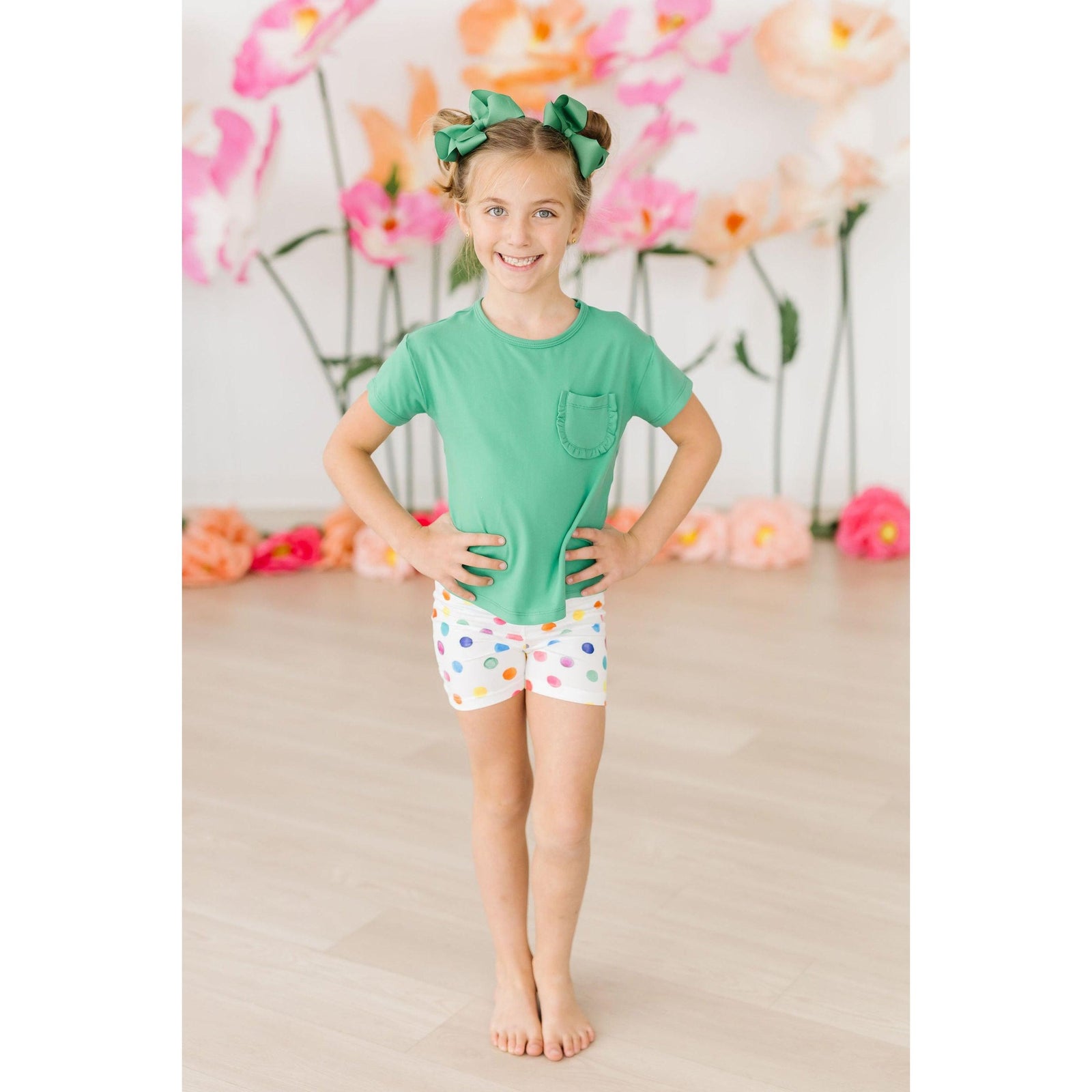 Colorful Dots Twirl Shorts